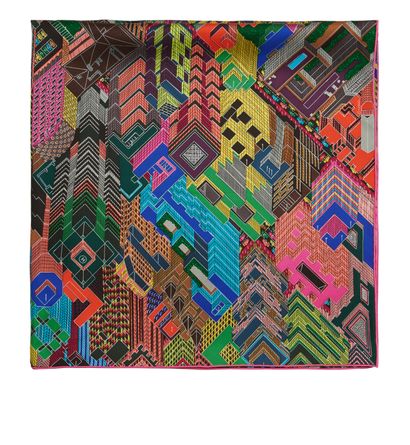 Hermès Pantin City 90 Carre, &pound;250, Front view