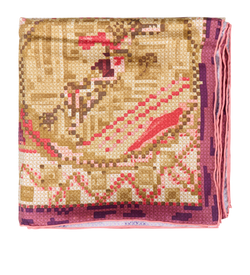 Hermes Chevaux De France Carre 90, Silk, Beige/Red, B, 3*