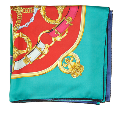 Hermes Brides De Gala Shawl, &pound;390, Accessories, Blue/Red, Silk, Front view