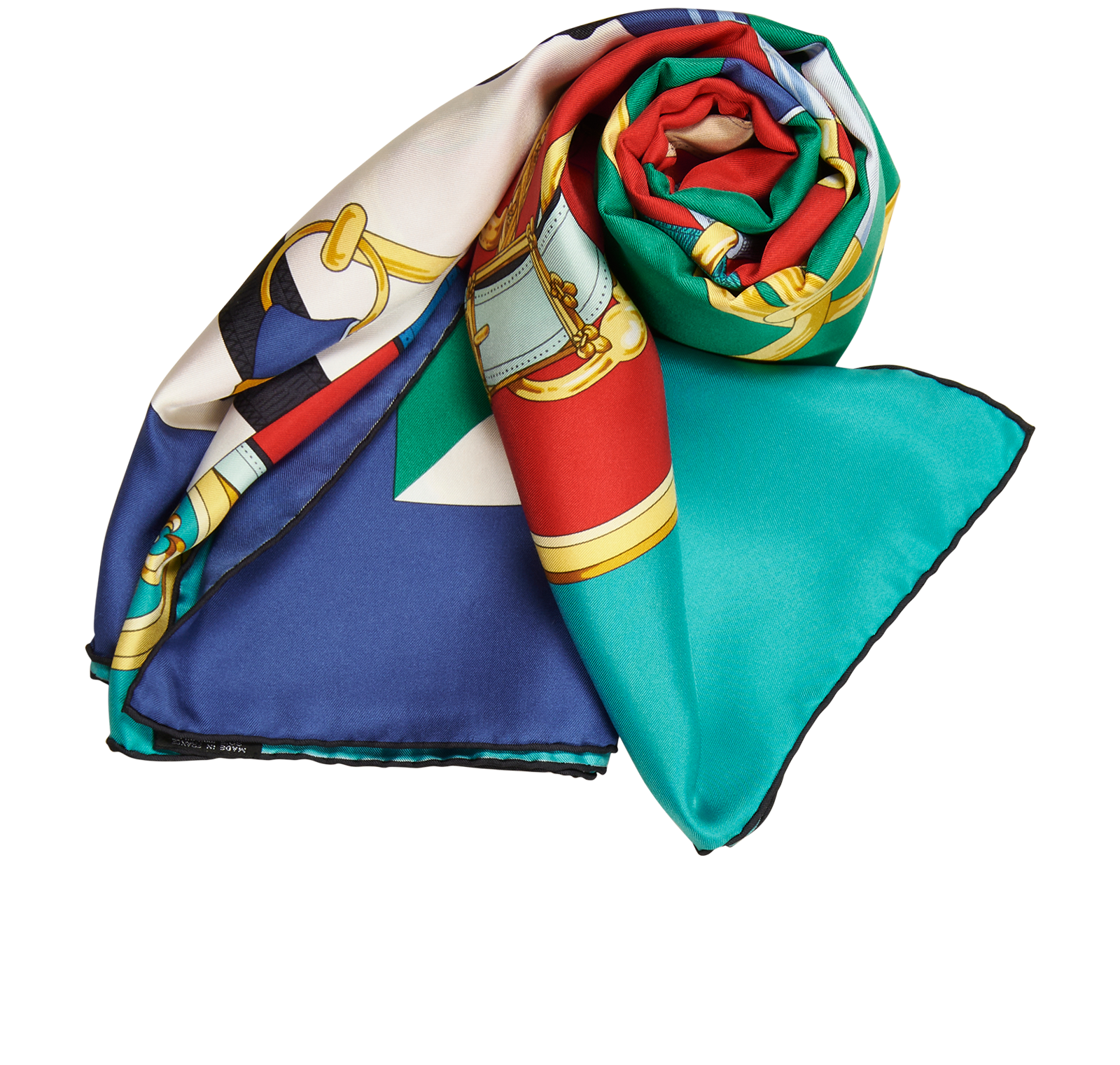 Hermes Brides De Gala Shawl, &pound;390, Accessories, Blue/Red, Silk, Other view