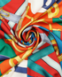 Hermes Brides De Gala Shawl, &pound;390, Accessories, Blue/Red, Silk, Other view