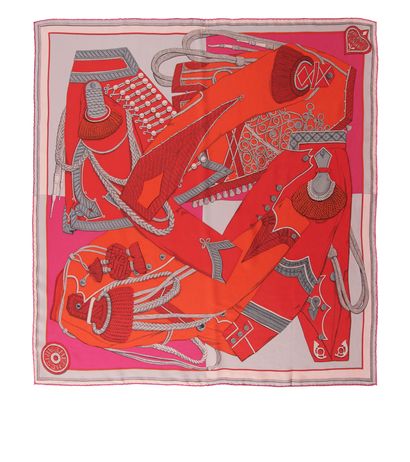 Hermès Zouaves Et Dragons Le Carré Wash, front view