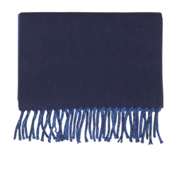 Hermès Long H Scarf, Cashmere, Blue, B, 3*