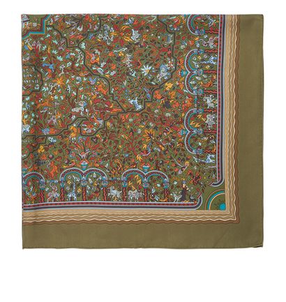 Hermès Les Jardins D'Armenie Square Scarf, &pound;175, Front view