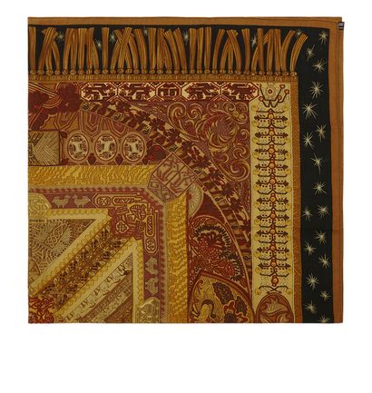 Hermes 140x140 Sur Un Tapis Volant Scarf, front view