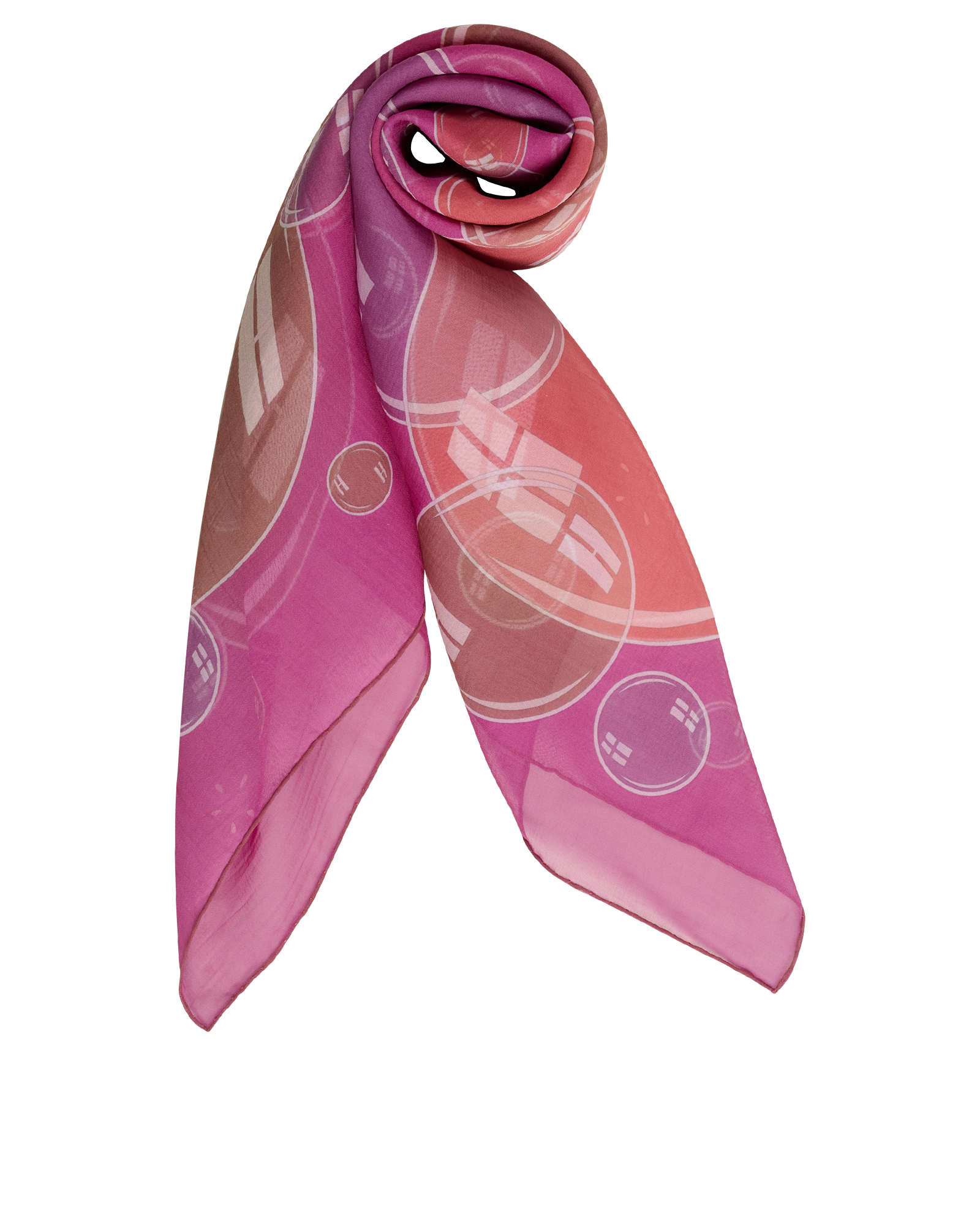 Hermes Bal De Bulles Carre 90, &pound;220, Accessories, Purple, Silk, Other view