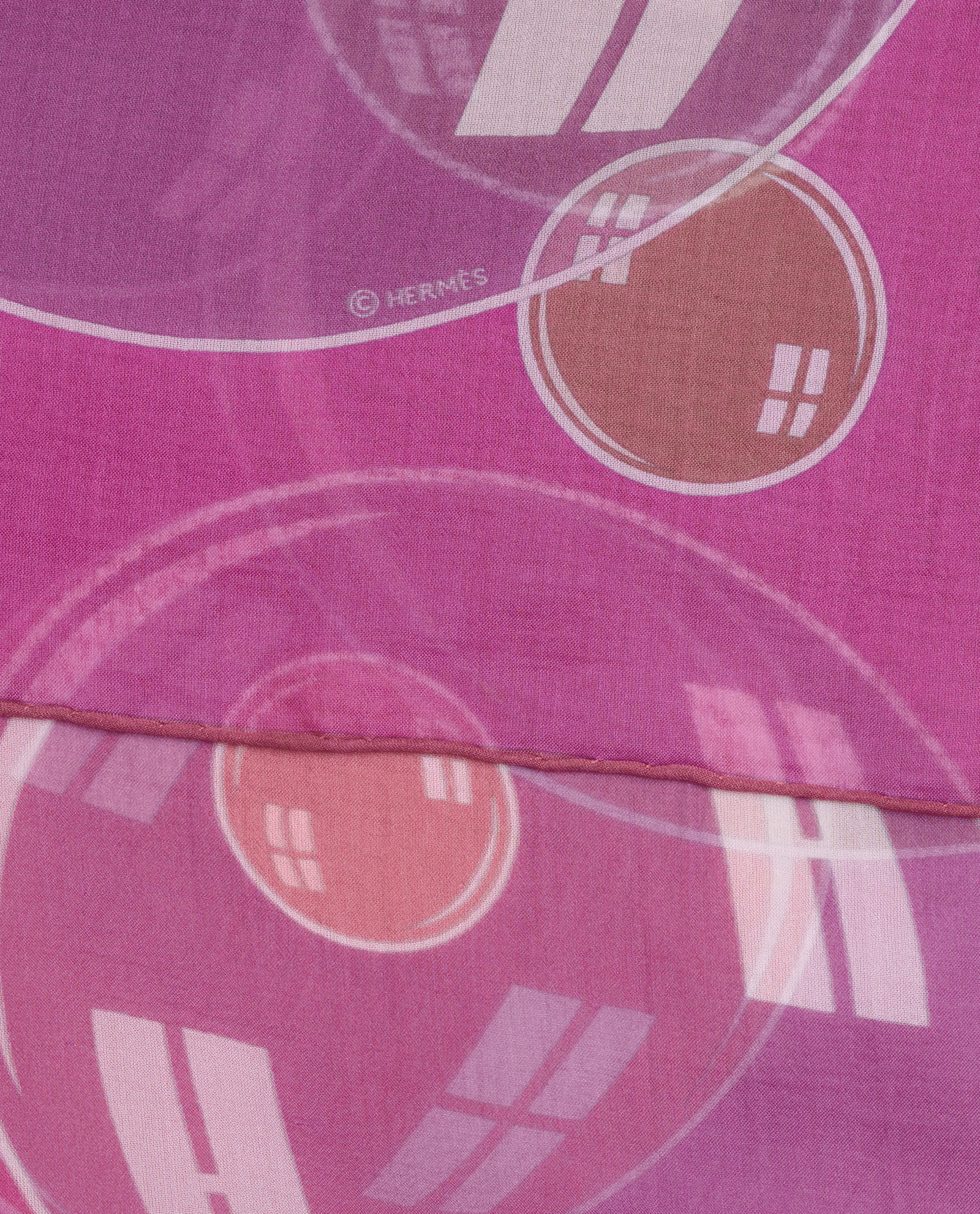 Hermes Bal De Bulles Carre 90, &pound;220, Accessories, Purple, Silk, Other view