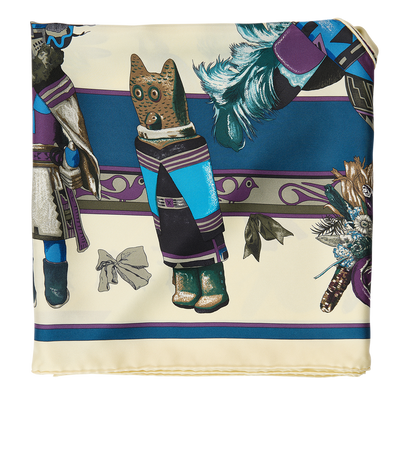 Hermes Pointe Twill Kachinas, front view