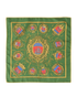 Hermes Les Armes De Paris Pocket Square 45, &pound;110, Accessories, Green/Red, Silk, Back view