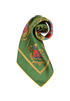 Hermes Les Armes De Paris Pocket Square 45, &pound;110, Accessories, Green/Red, Silk, Other view