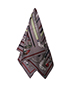 Hermes Les Cannes Scarf, &pound;120, Accessories, Grey/Red, Silk, Front view