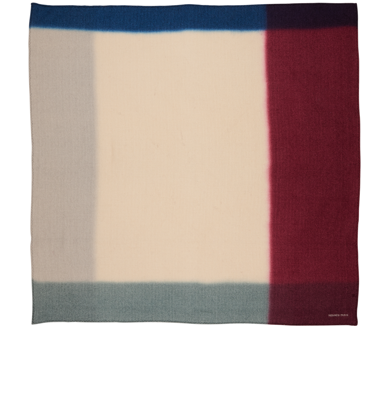 Hermes Scarf, &pound;175, Accessories, Burgundy/Cream, Cashmere, Back view