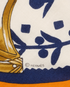 Hermes Etriers Remix Triangle Scarf, &pound;275, Accessories, Blue/Cream/Orange, Cashmere, Other view