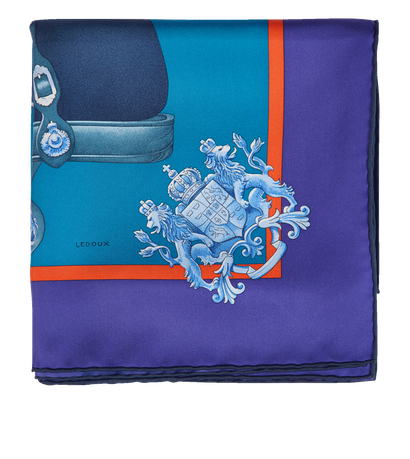 Hermes Harnais De Cour Scarf 90, front view