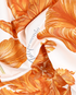 Hermes Tulipomanie Pocket Square 45, &pound;110, Accessories, Orange, Silk, Other view