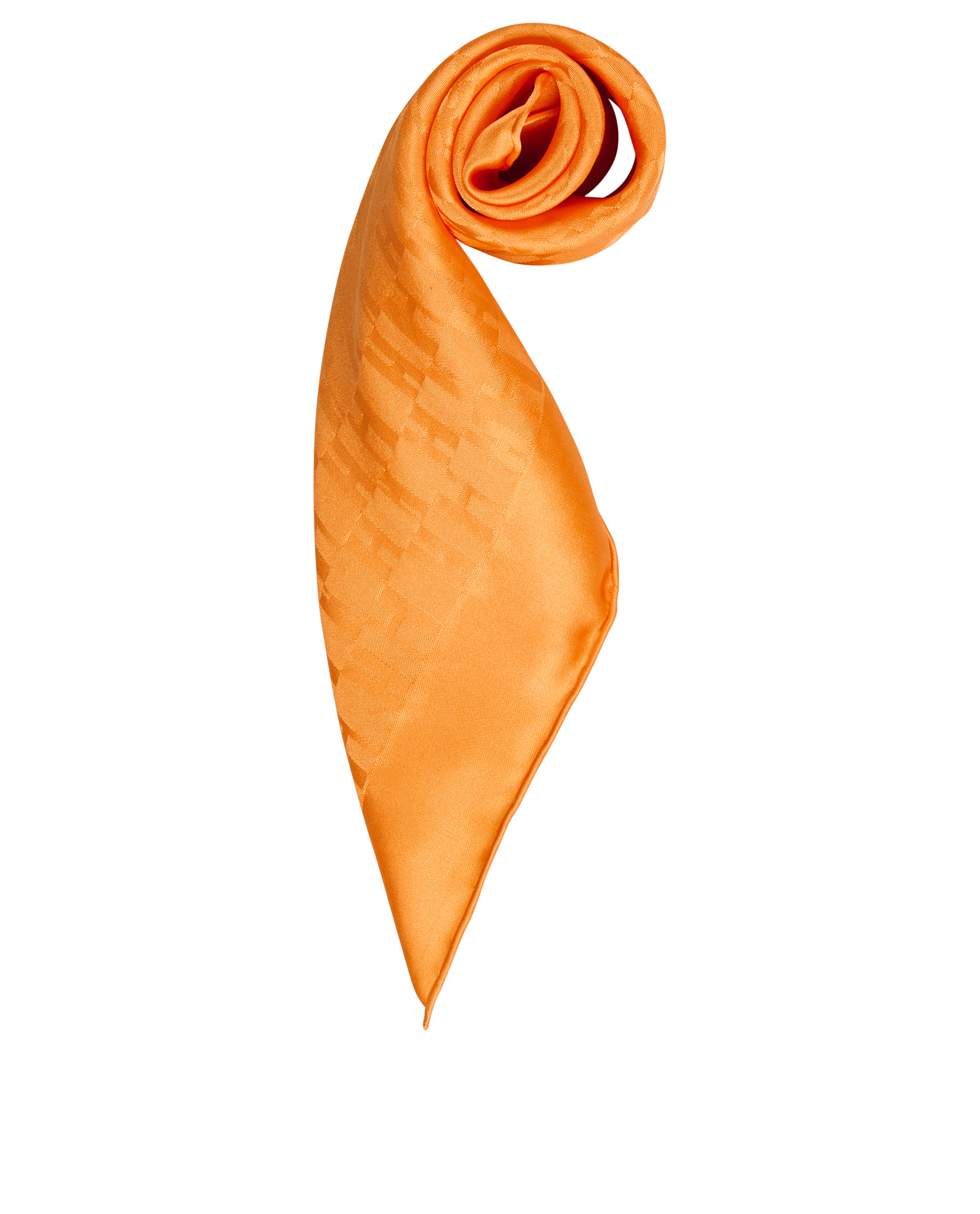 Hermes Faconnee Grand H Pocket Square 45, &pound;90, Accessories, Orange, Silk, Other view