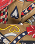 Hermes Harnais De Coeur Twilly, £130, Accessories, Brown/Navy/Red/Yellow, Silk, Other view