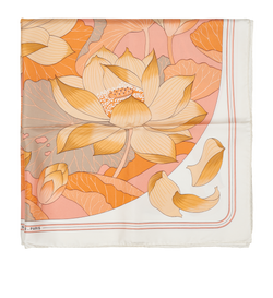 HERMÈS ヴィンテージ・スカーフ　FLEURS DE LOTUS HERMÈS ヴィンテージ・スカーフ FLEURS DE LOTUS