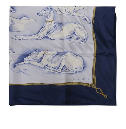 Hermes Levriers Scarf, &pound;250, Front view