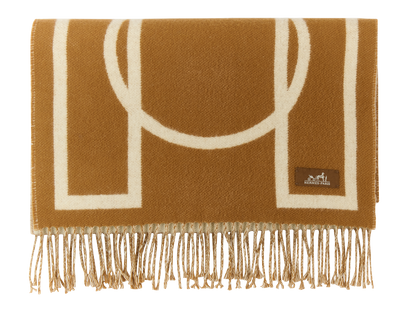 Hermes Face Muffler, &pound;495, Accessories, Beige/Cream, Cashmere, Front view