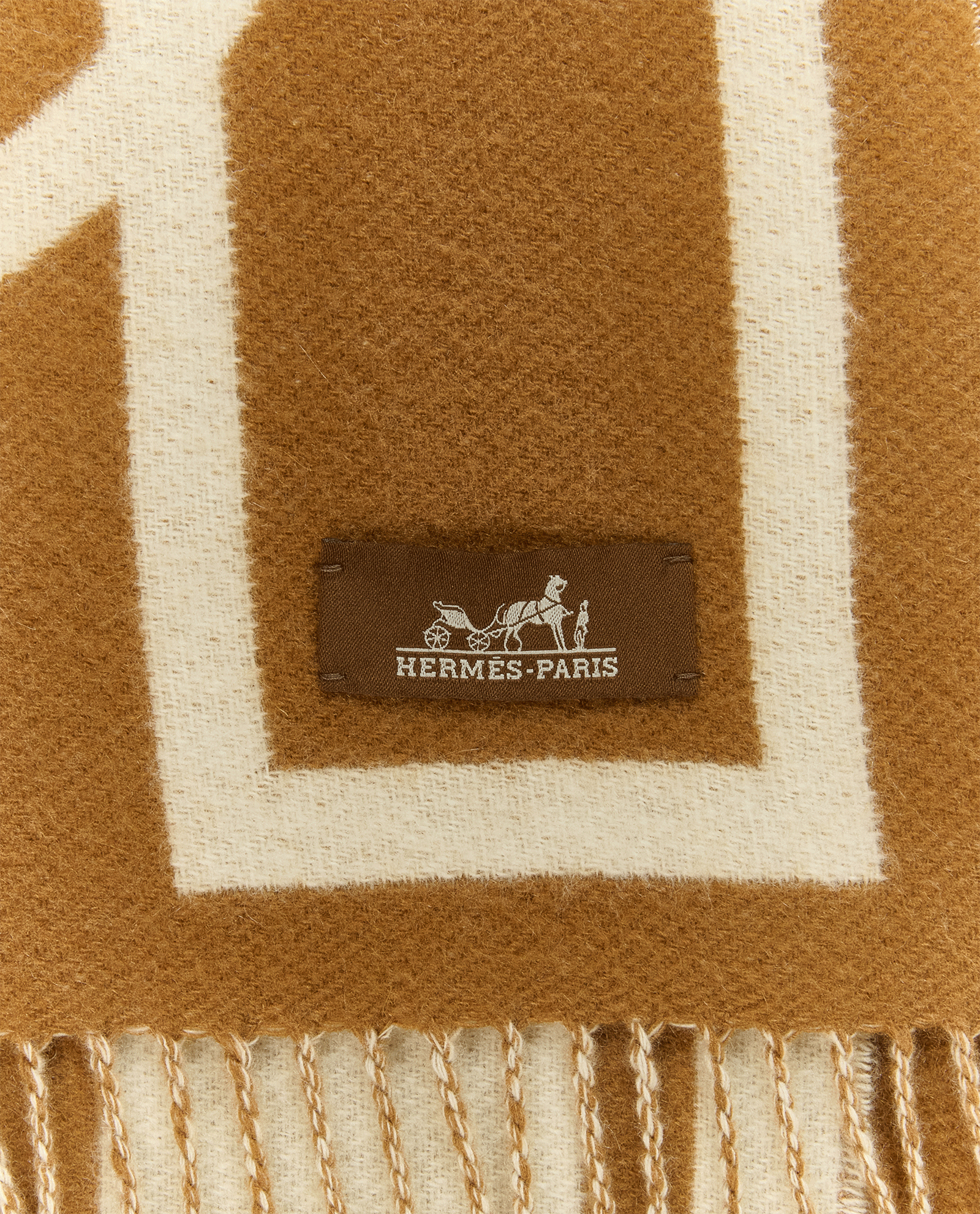 Hermes Face Muffler, &pound;495, Accessories, Beige/Cream, Cashmere, Other view