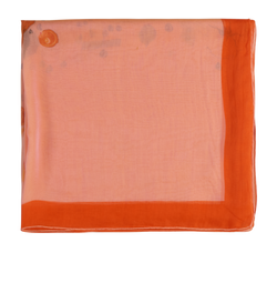 Hermes Roses Shawl, Silk, Orange, MIF, B, 2*