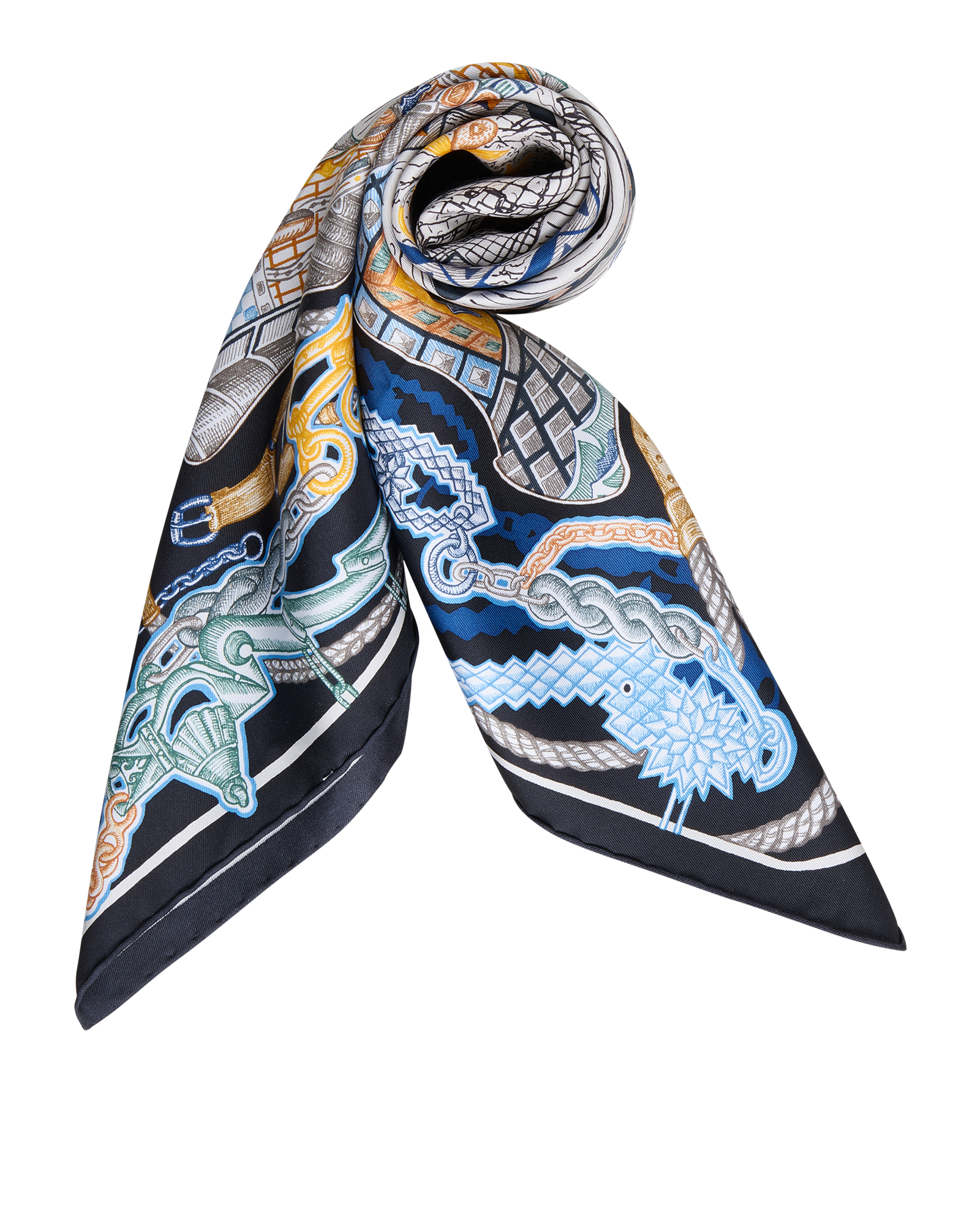 Hermes Super Silk Quest Carre 90, Scarves - Designer Exchange