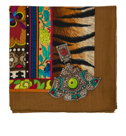 Hermes La Femme Aux Semelles De Vent Scarf, front view
