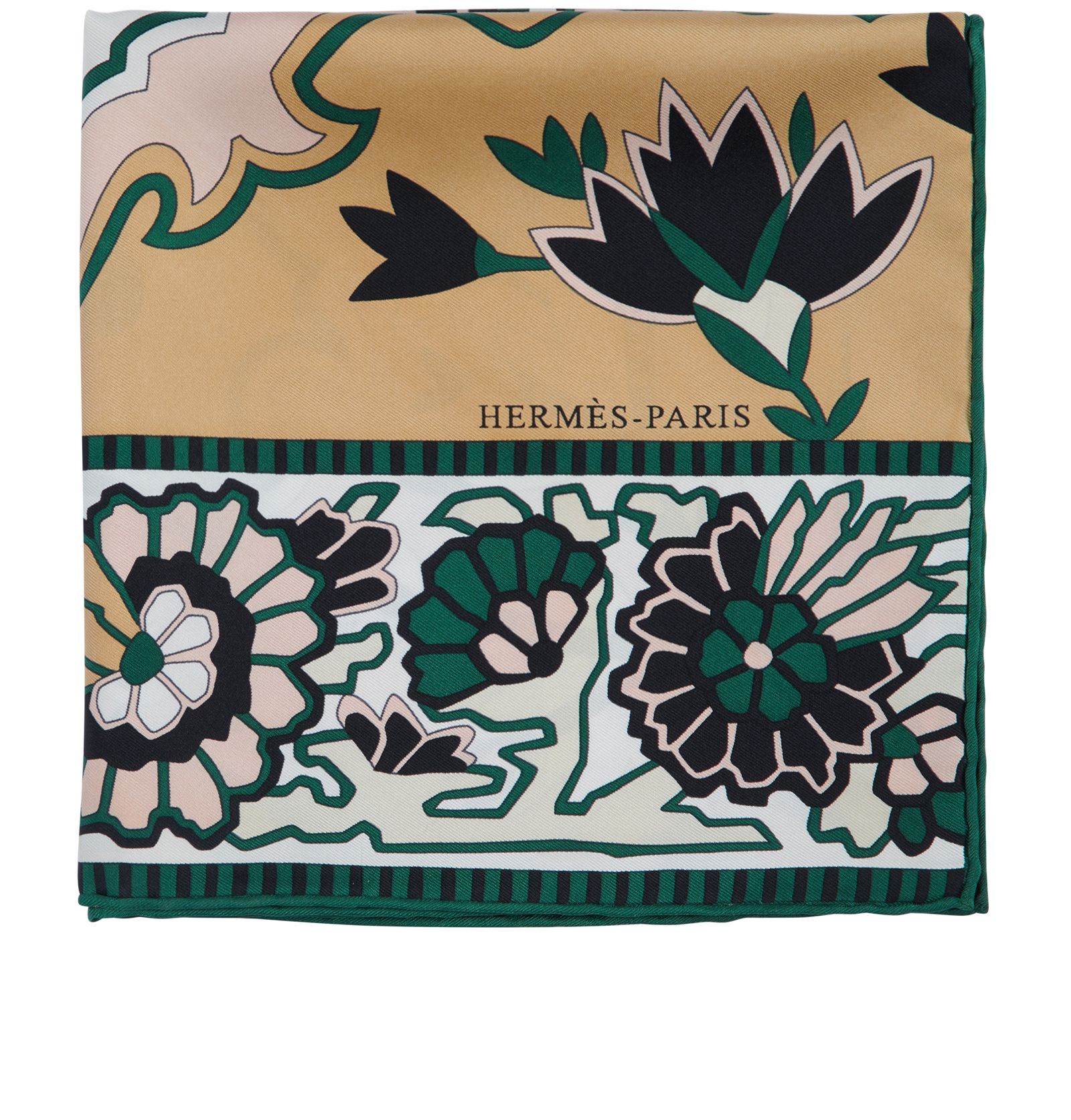 Hermès Geometric Floral Carre 45, Scarves Designer Exchange