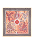 Hermes Legende Kuna Scarf, &pound;295, Accessories, Grey/Orange, Silk, Back view