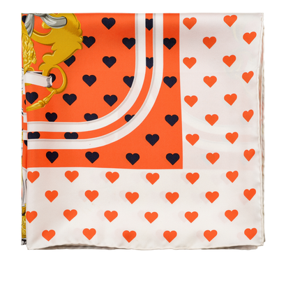 Hermes Brides De Gala Hearts Scarf, front view