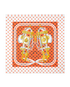 Hermes Brides De Gala Hearts Scarf, back view