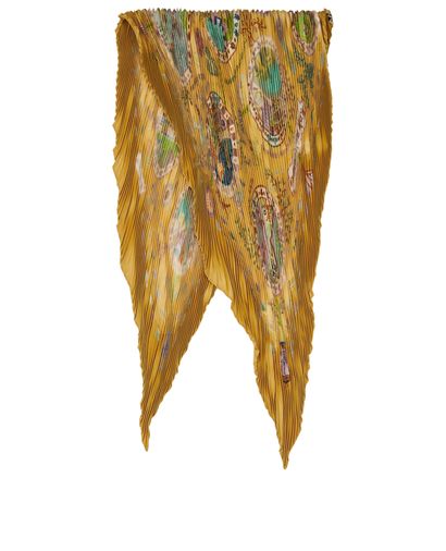 Hermès Pleated Escales Mediterraneenes Scarf, front view