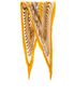 Hermés Pleated Lion Square Scarf 90, front view