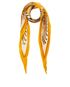 Hermés Pleated Lion Square Scarf 90, back view