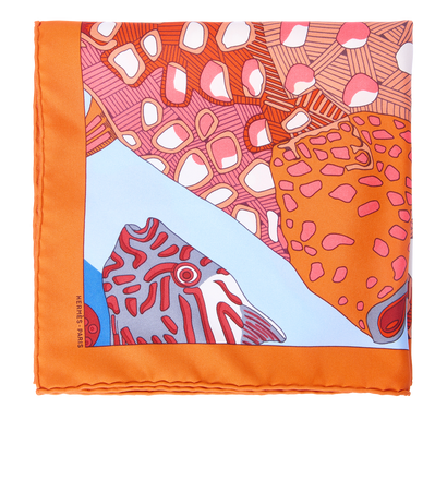 Hermes Grands Fonds Pocket Square, front view
