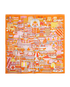 Hermes La Patisserie Francaise Scarf, back view