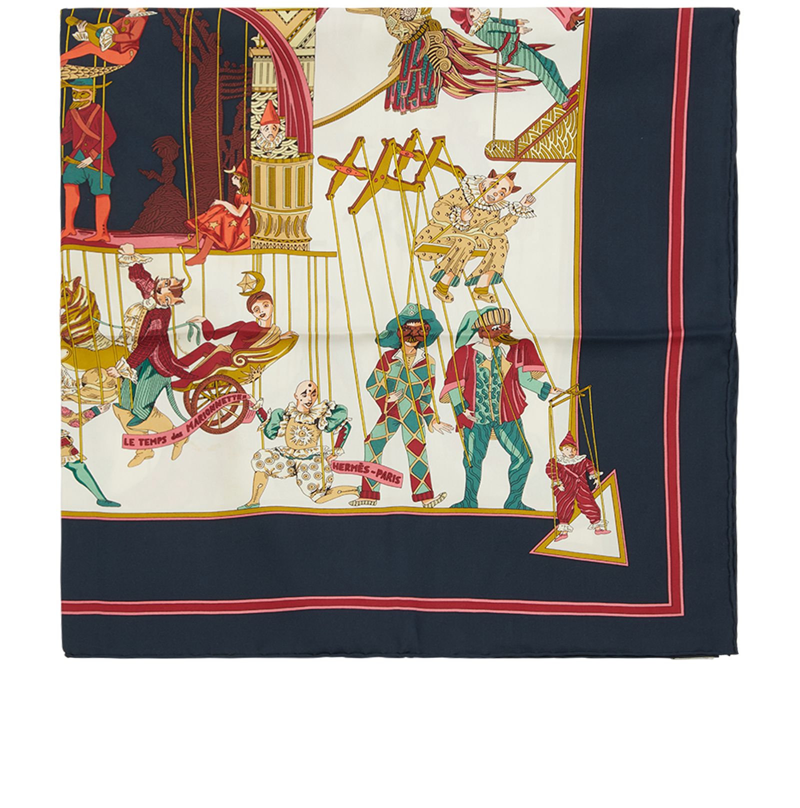 Pre-loved Hermès Le Temps Des Marionnettes 90x90 Scarf - £220