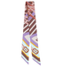 Hermes Equestrian Belt Print Twilly, back view