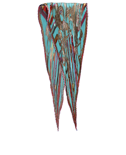 Hermes Concours D'Etriers Pleated Bandana, &pound;250, Accessories, Blue, Silk, Front view