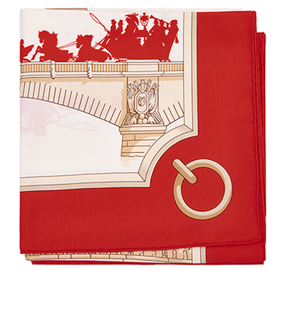 Hermes Les Points De Paris 90 Scarf, front view