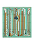 Hermes Les Cannes 90 Scarf, other view
