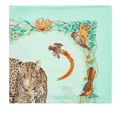 Hermes Jungle Love 90 Scarf, front view