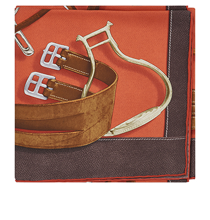 Hermes Projets Carres 90 Scarf, front view