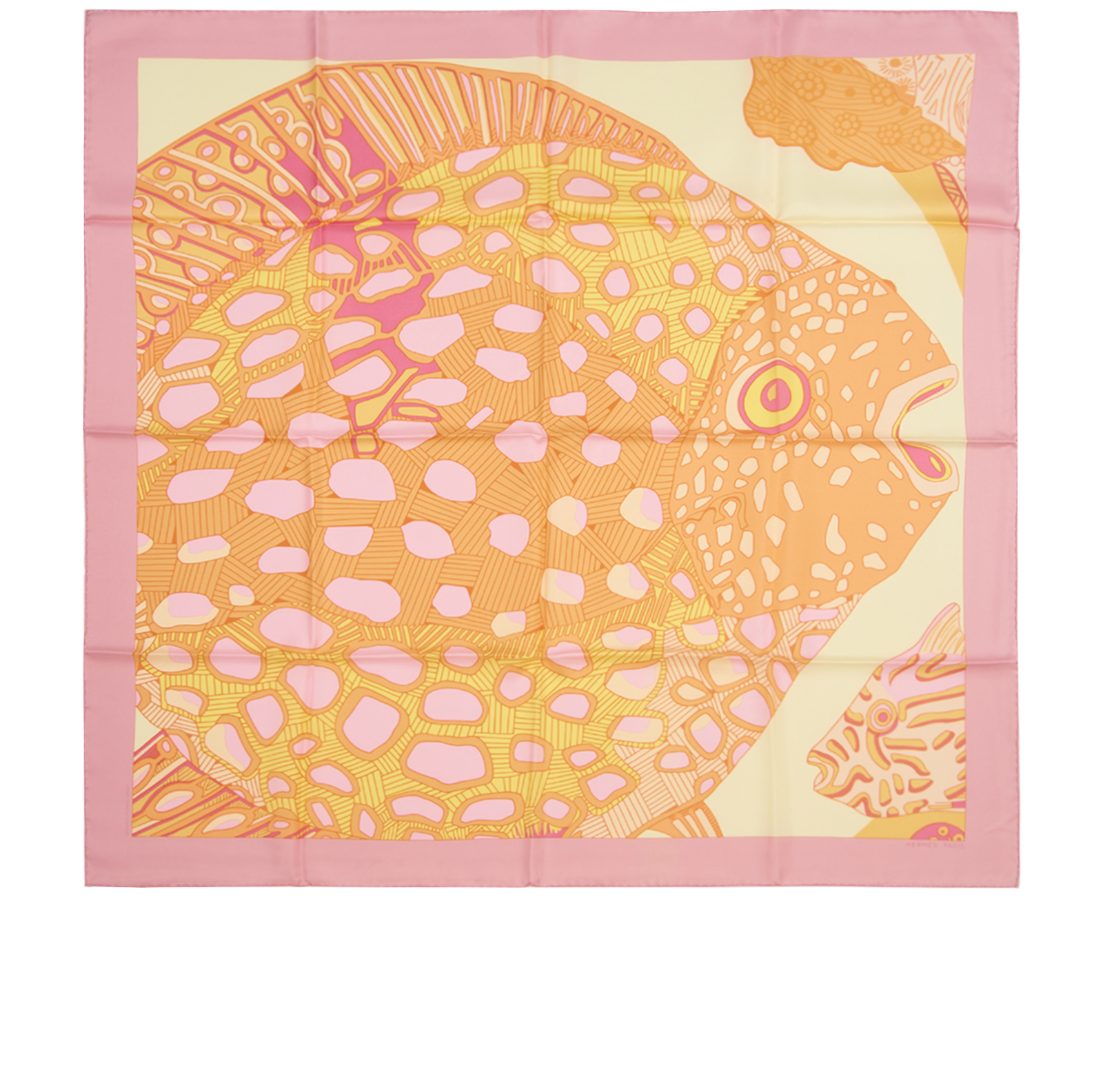 Hermes Grands Fonds 90 Scarf, &pound;225, Accessories, Pink, Silk, Other view