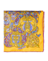 Hermes La Charmante Aux Animaux Pocket Square, front view