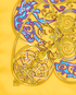 Hermes La Charmante Aux Animaux Pocket Square, other view