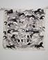 Hermes Ex Libris En Camouflage Scarf 90x90, &pound;150, Accessories, Black/Silver/White, Silk, Front view