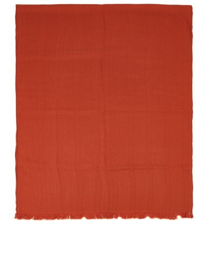 Hermes H Long Fringed Scarf, front view