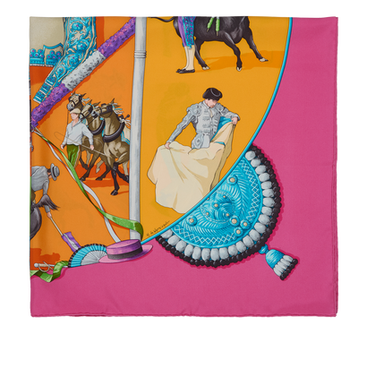 Hermes Plaza De Toros Scarf, front view